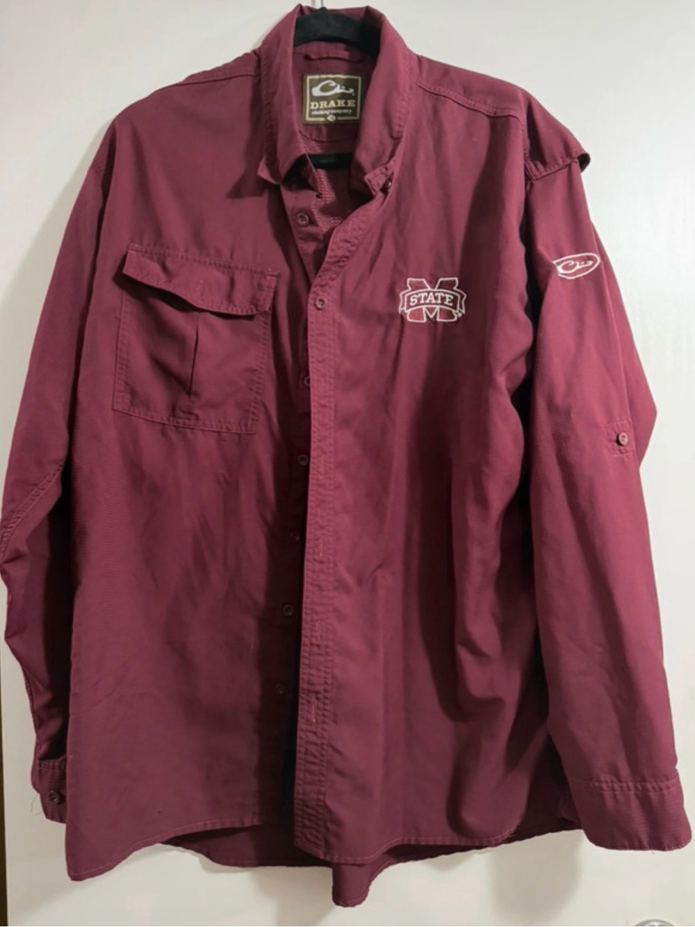 Drake Marion Maroon Mississippi State Button-Up Jacket